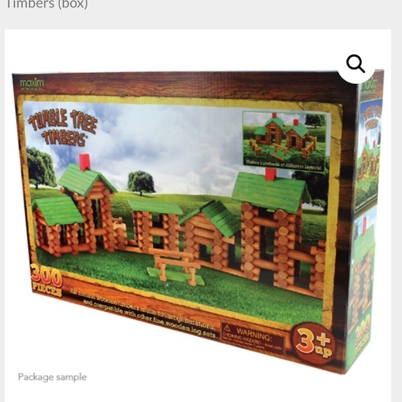 Maxim Tumble Tree Timbers Wooden Building Maxim Set of 300 - Picture 2 of 10